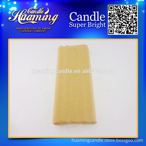 White Candles,Paraffin Wax Candle, Craft Paper Package